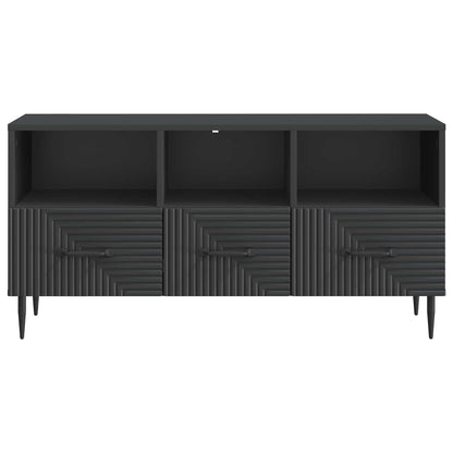 TV-kast met lade Zwart 102 x 34,5 x 50 cm Bewerkt hout
