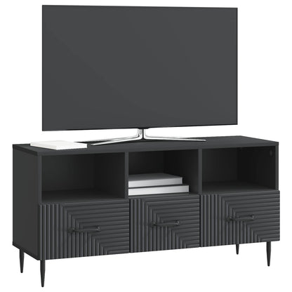 TV-kast met lade Zwart 102 x 34,5 x 50 cm Bewerkt hout