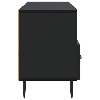 TV-kast met lade Zwart 102 x 34,5 x 50 cm Bewerkt hout