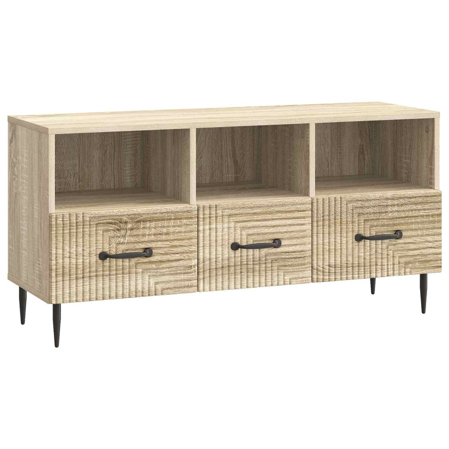 TV-kast met lade Sonoma Eiken 102 x 34,5 x 50 cm Bewerkt hout