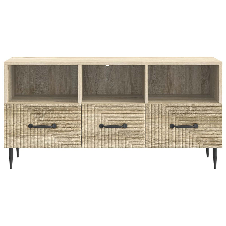 TV-kast met lade Sonoma Eiken 102 x 34,5 x 50 cm Bewerkt hout