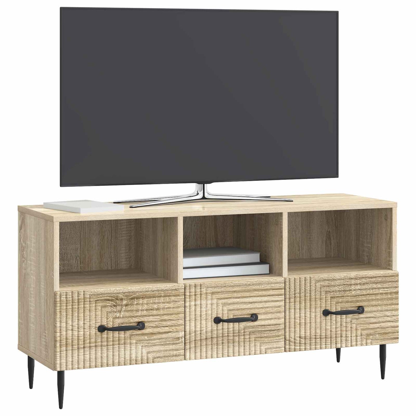 TV-kast met lade Sonoma Eiken 102 x 34,5 x 50 cm Bewerkt hout