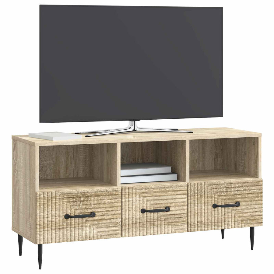 TV-kast met lade Sonoma Eiken 102 x 34,5 x 50 cm Bewerkt hout