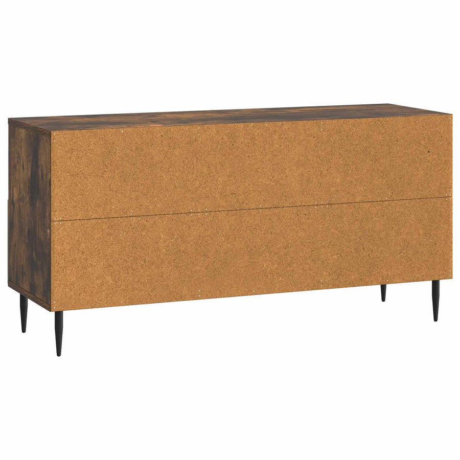 TV-kast met lade Gerookt eiken 102 x 34,5 x 50 cm Bewerkt hout