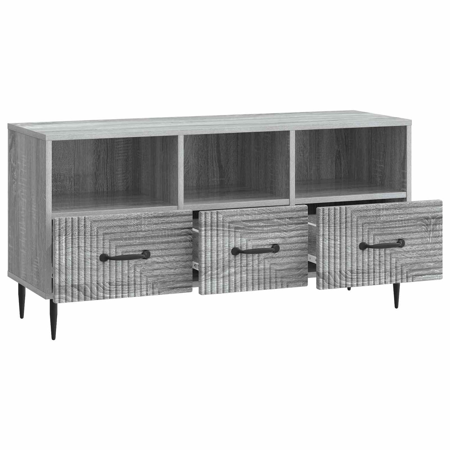 TV-kast met lade Grijs sonoma 102 x 34,5 x 50 cm Bewerkt hout