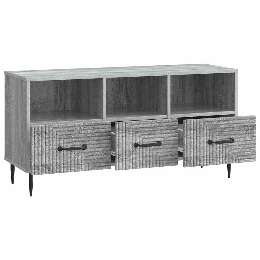 TV-kast met lade Grijs sonoma 102 x 34,5 x 50 cm Bewerkt hout