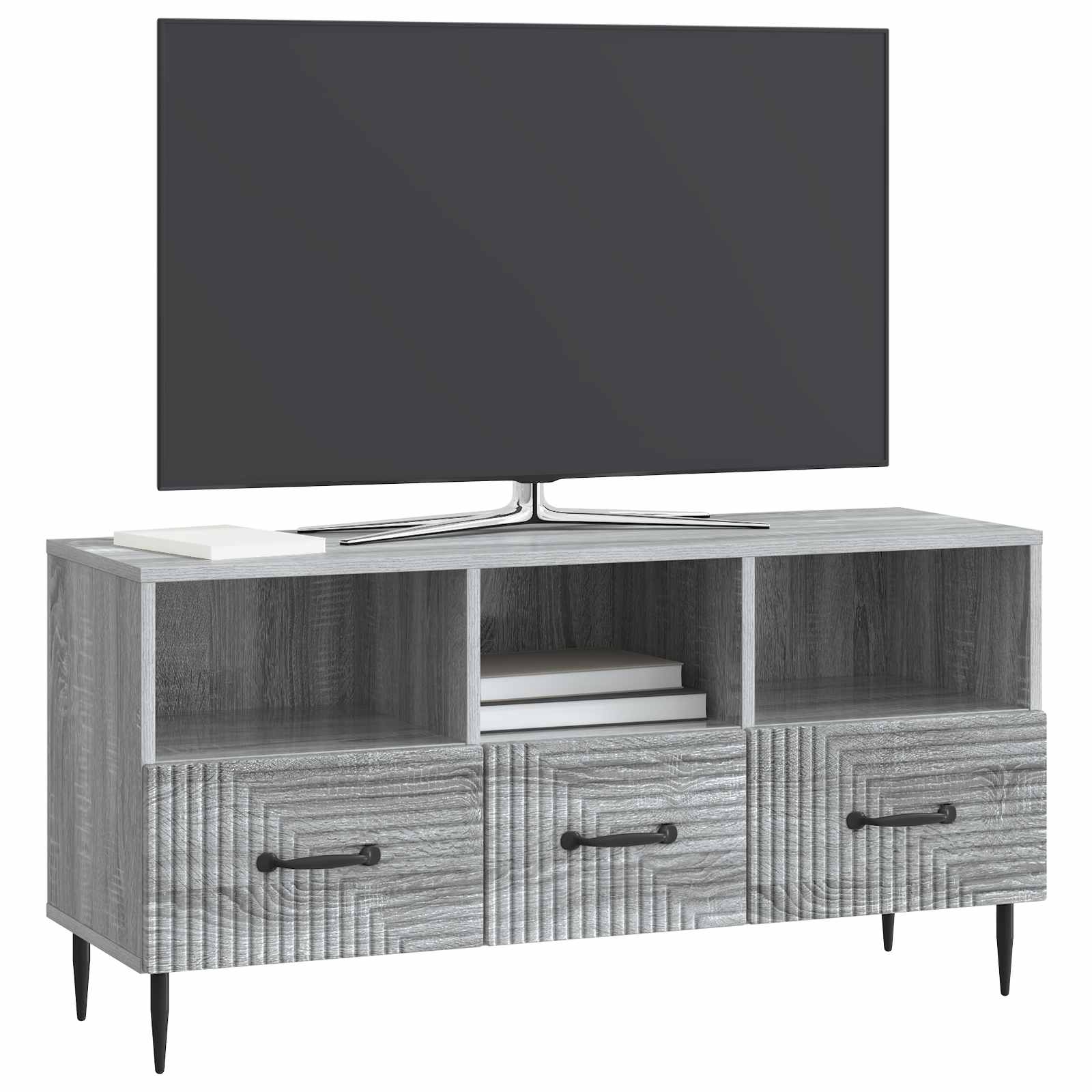 TV-kast met lade Grijs sonoma 102 x 34,5 x 50 cm Bewerkt hout