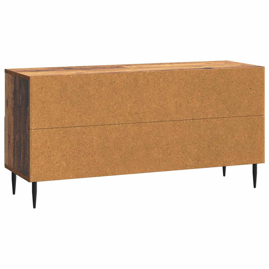 TV-kast met lade Oud hout 102 x 34,5 x 50 cm Bewerkt hout