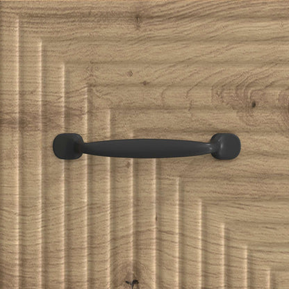 TV-kast Artisanaal eiken 102 x 34,5 x 50 cm Bewerkt hout