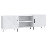 Tv-kast 150x31x50 cm wit bewerkt hout