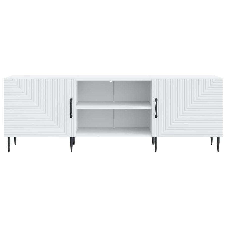 TV-kast Wit 150 x 31 x 50 cm Bewerkt hout