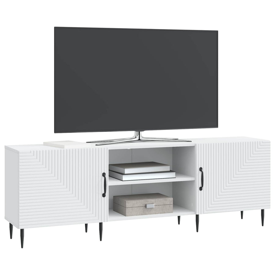 TV-kast Wit 150 x 31 x 50 cm Bewerkt hout