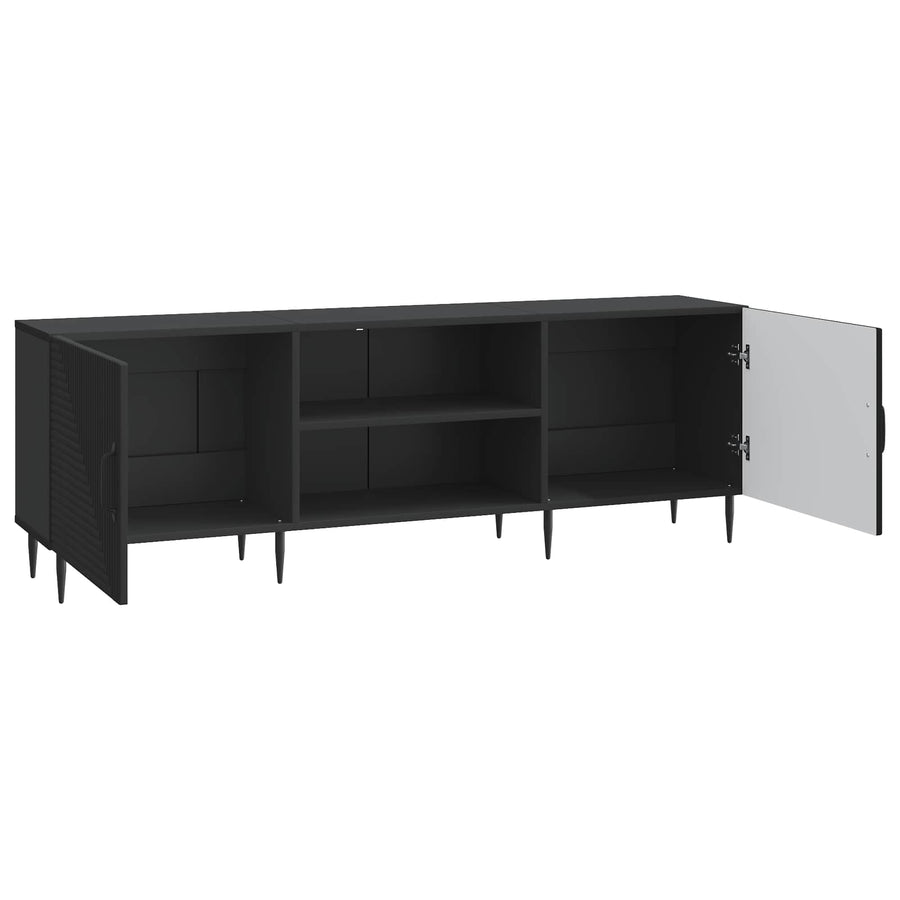 TV-kast Zwart 150 x 31 x 50 cm Bewerkt hout