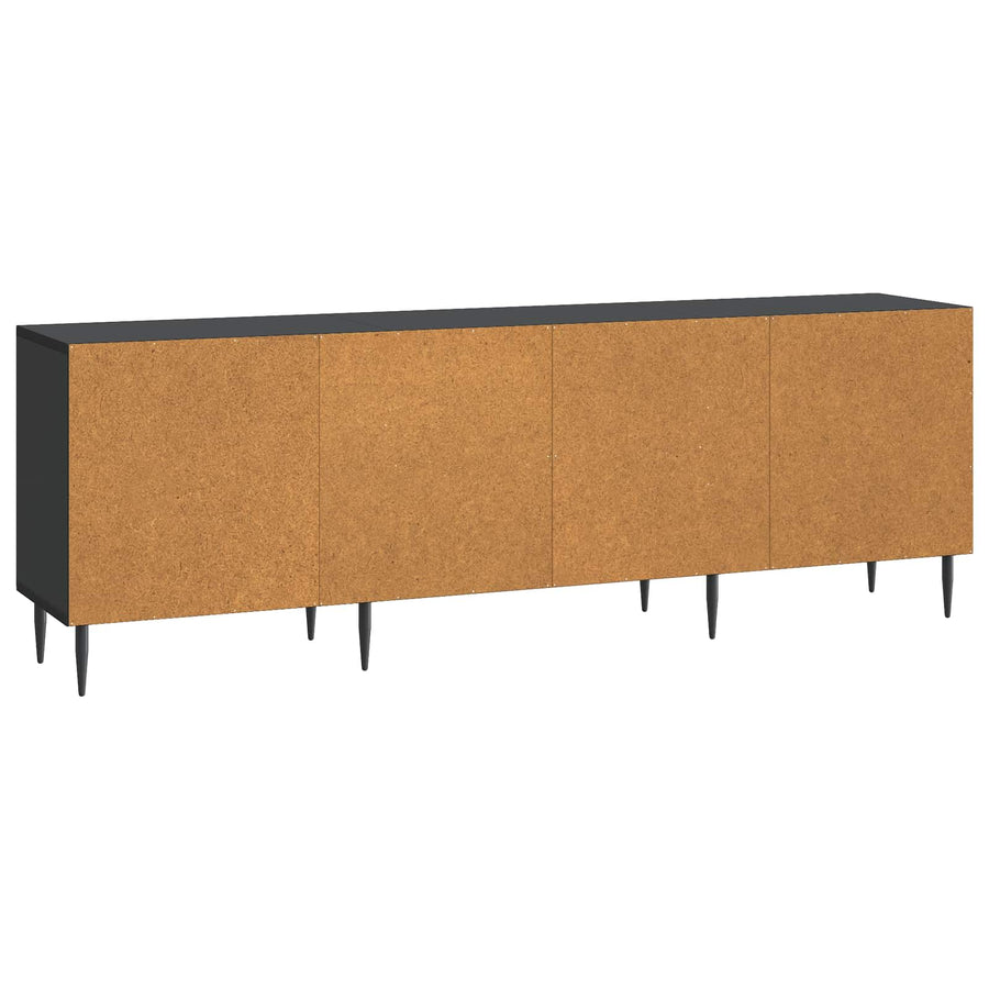 TV-kast Zwart 150 x 31 x 50 cm Bewerkt hout