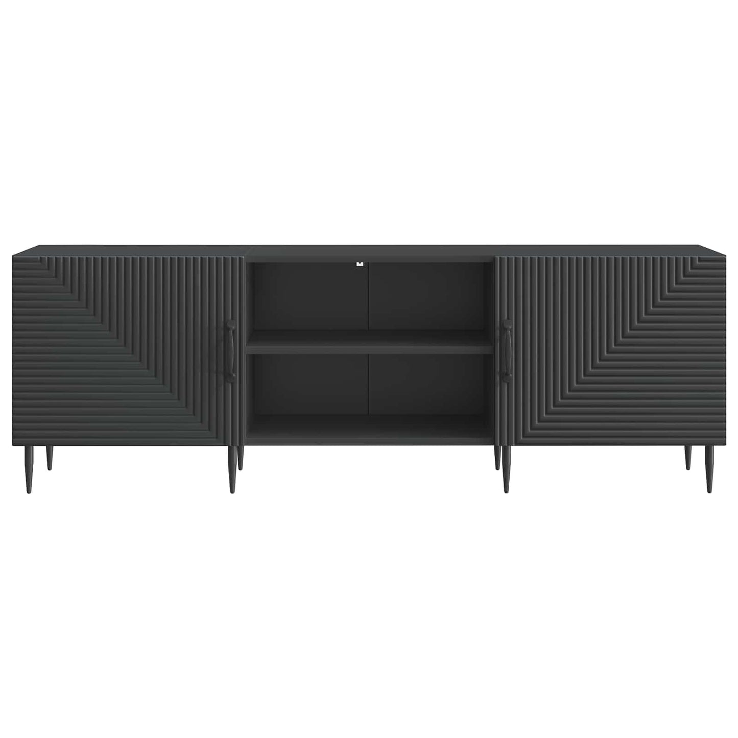 TV-kast Zwart 150 x 31 x 50 cm Bewerkt hout