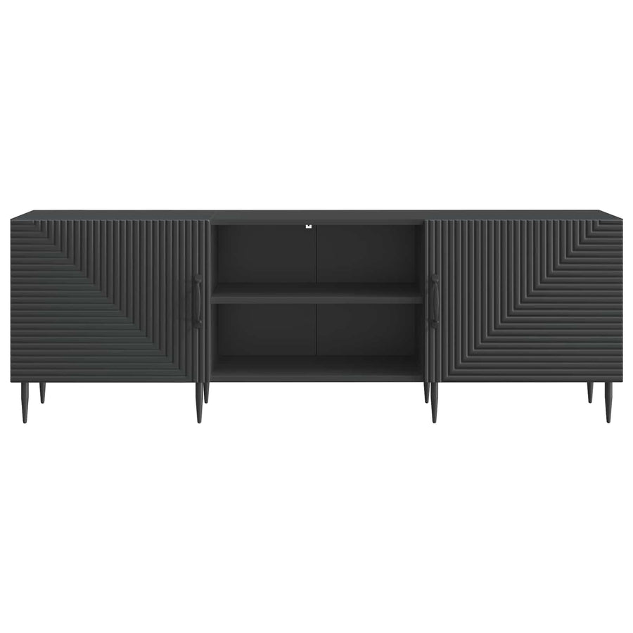 TV-kast Zwart 150 x 31 x 50 cm Bewerkt hout