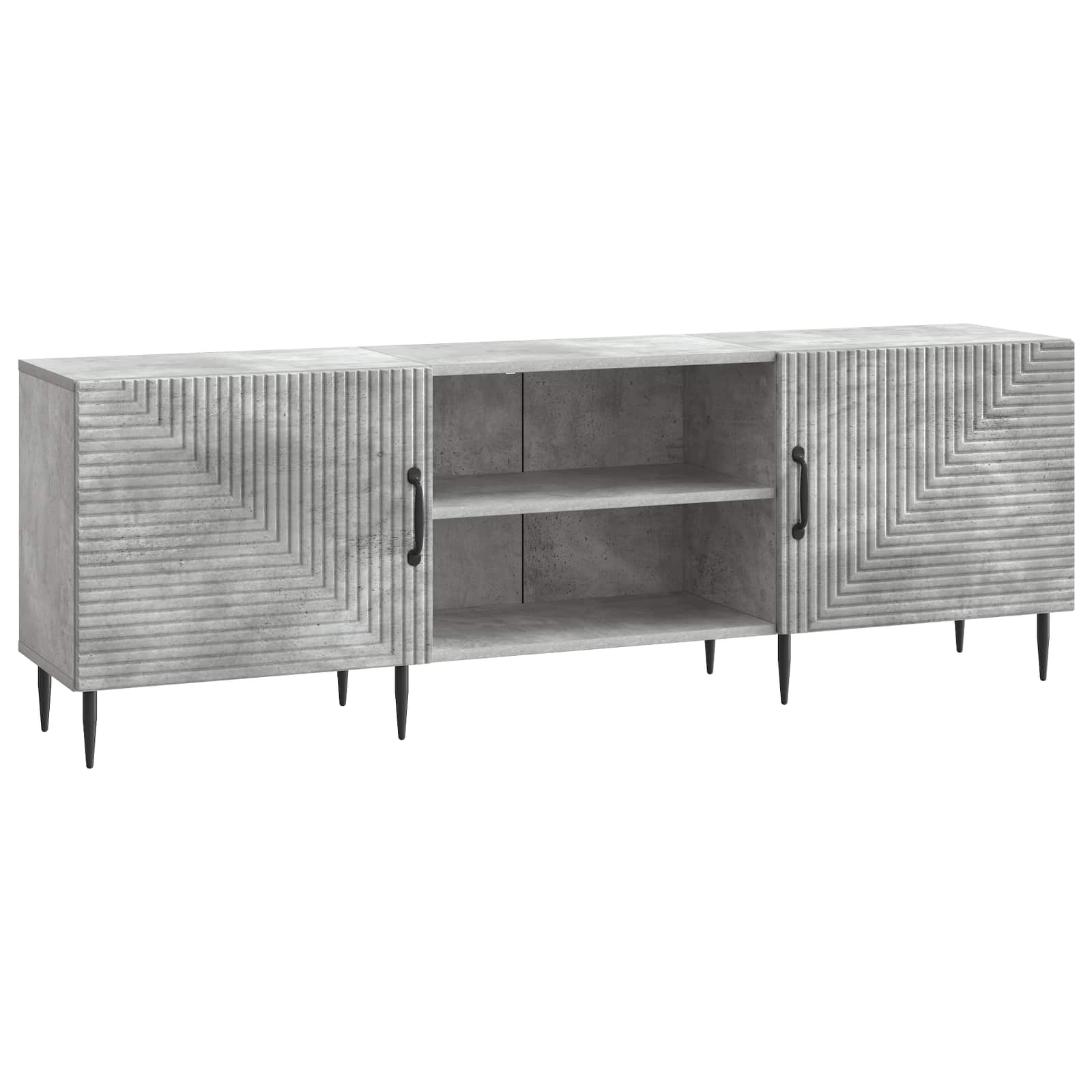 TV-kast Betongrijs 150 x 31 x 50 cm Bewerkt hout