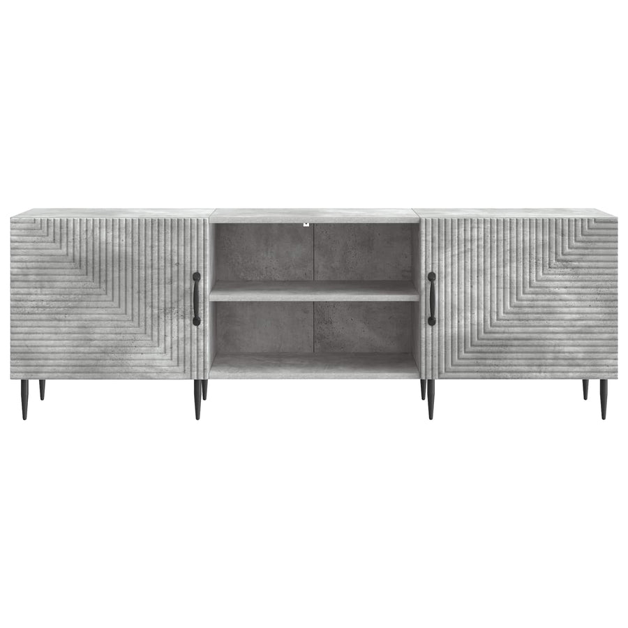 TV-kast Betongrijs 150 x 31 x 50 cm Bewerkt hout