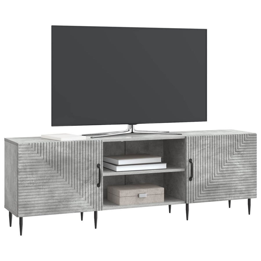 TV-kast Betongrijs 150 x 31 x 50 cm Bewerkt hout
