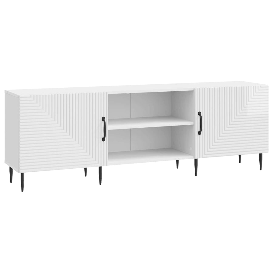 TV-kast Hoogglans Wit 150 x 31 x 50 cm Bewerkt hout