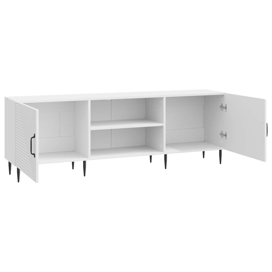 TV-kast Hoogglans Wit 150 x 31 x 50 cm Bewerkt hout