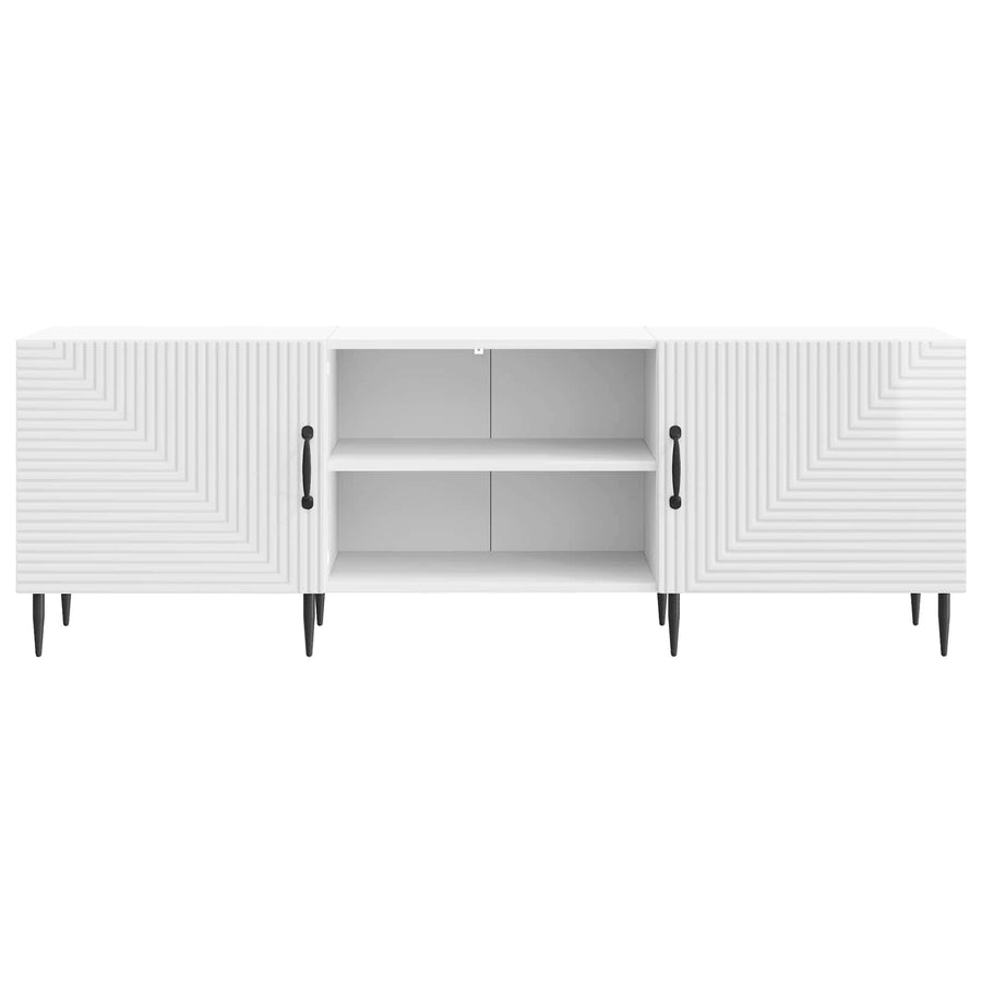 TV-kast Hoogglans Wit 150 x 31 x 50 cm Bewerkt hout