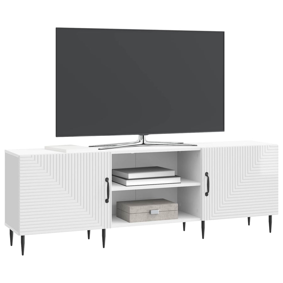 TV-kast Hoogglans Wit 150 x 31 x 50 cm Bewerkt hout
