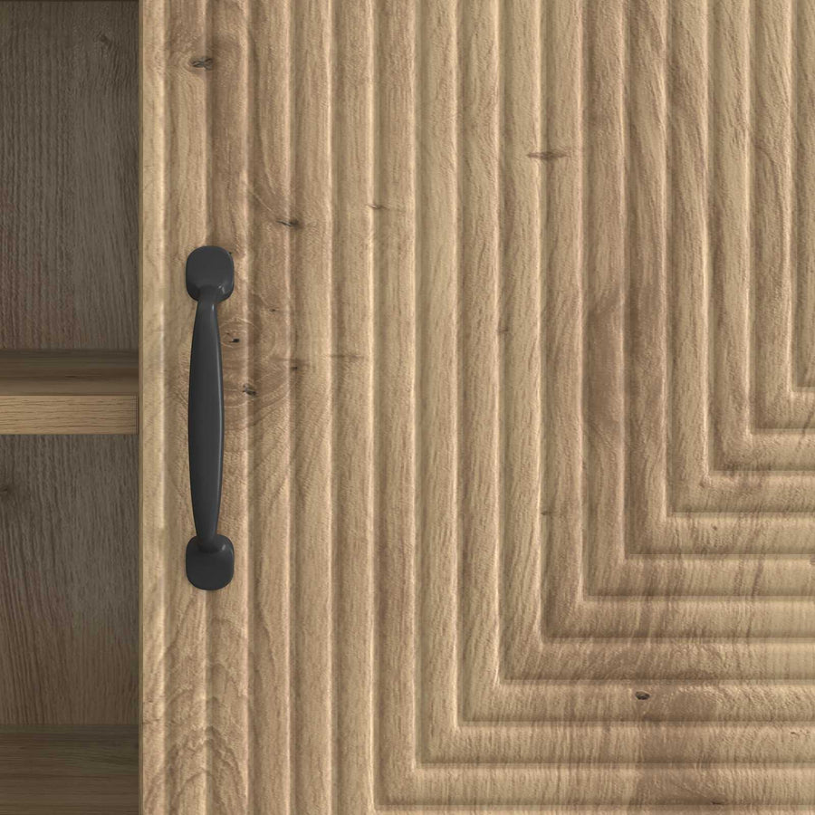 TV-kast Artisanaal eiken 150 x 31 x 50 cm Bewerkt hout