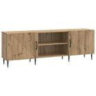Tv-kast bewerkt hout 150x31x50 cm artisanaal eiken