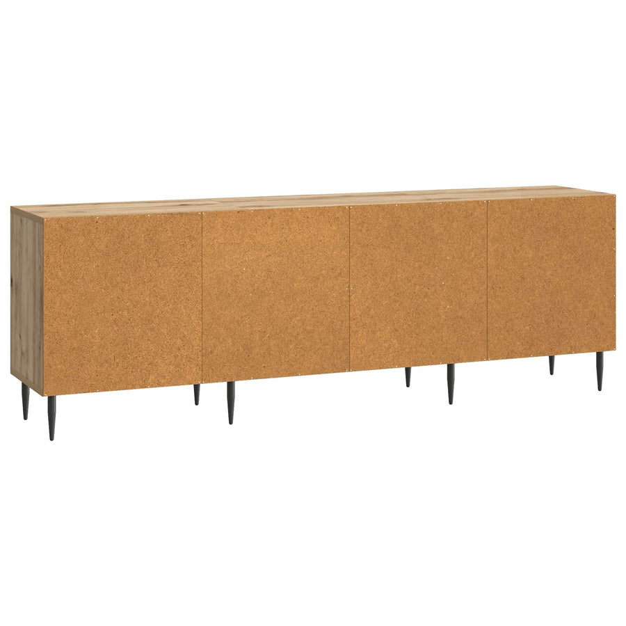 TV-kast Artisanaal eiken 150 x 31 x 50 cm Bewerkt hout