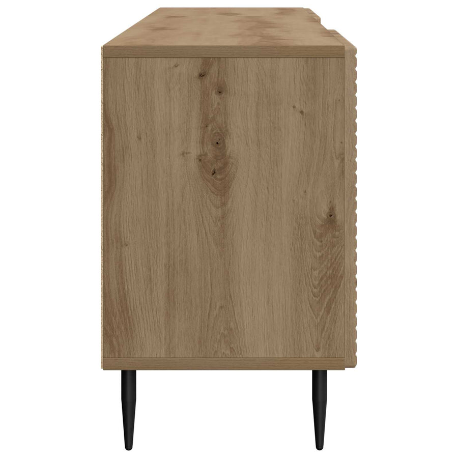 TV-kast Artisanaal eiken 150 x 31 x 50 cm Bewerkt hout