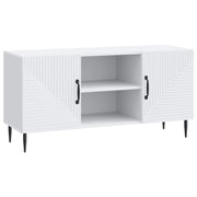 TV-kast 102x34,5x50 cm bewerkt hout wit