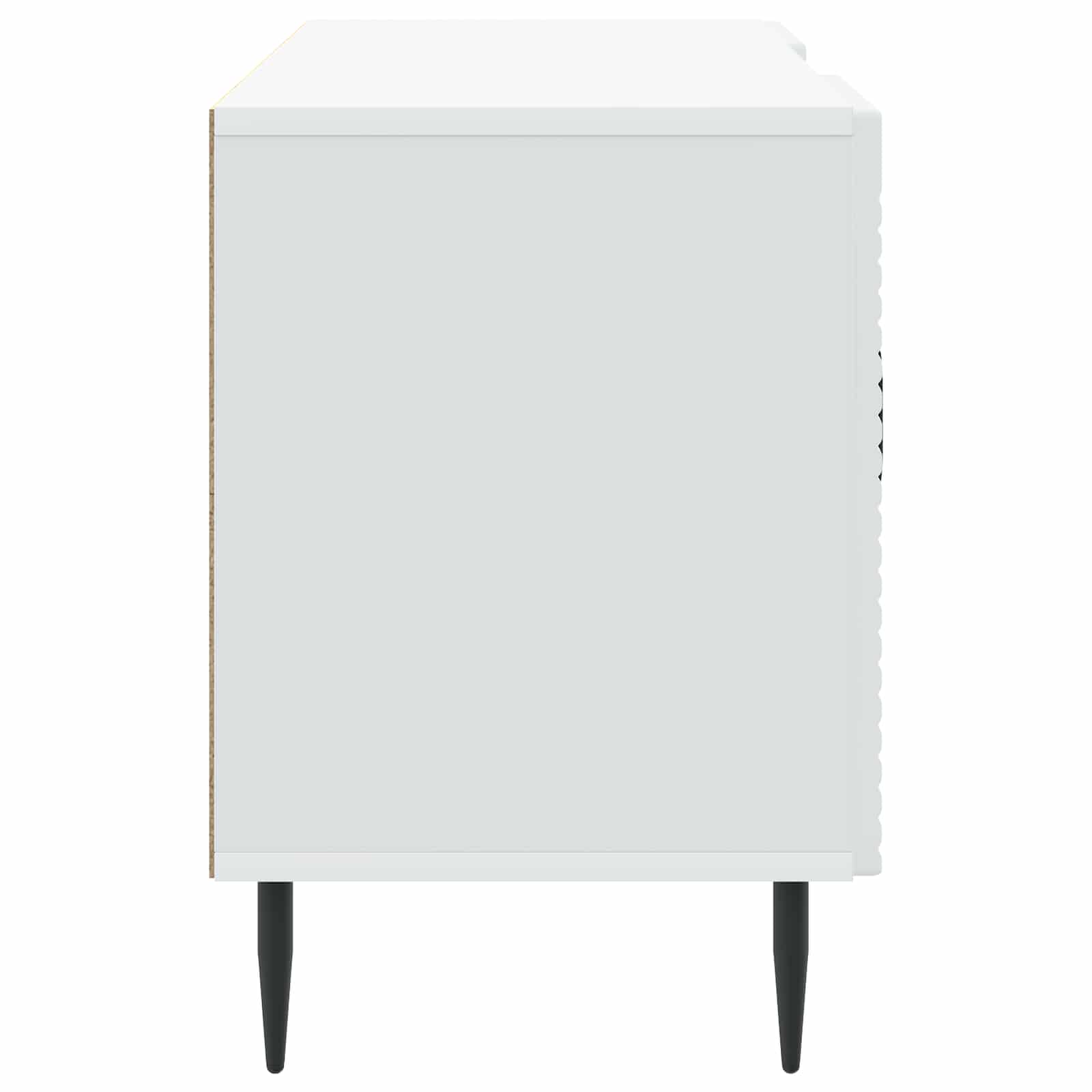 TV-kast Wit 102 x 34,5 x 50 cm Bewerkt hout