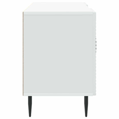 TV-kast Wit 102 x 34,5 x 50 cm Bewerkt hout