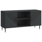 TV-kast 102x34,5x50 cm zwart bewerkt hout