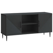 TV-kast 102x34,5x50 cm zwart bewerkt hout