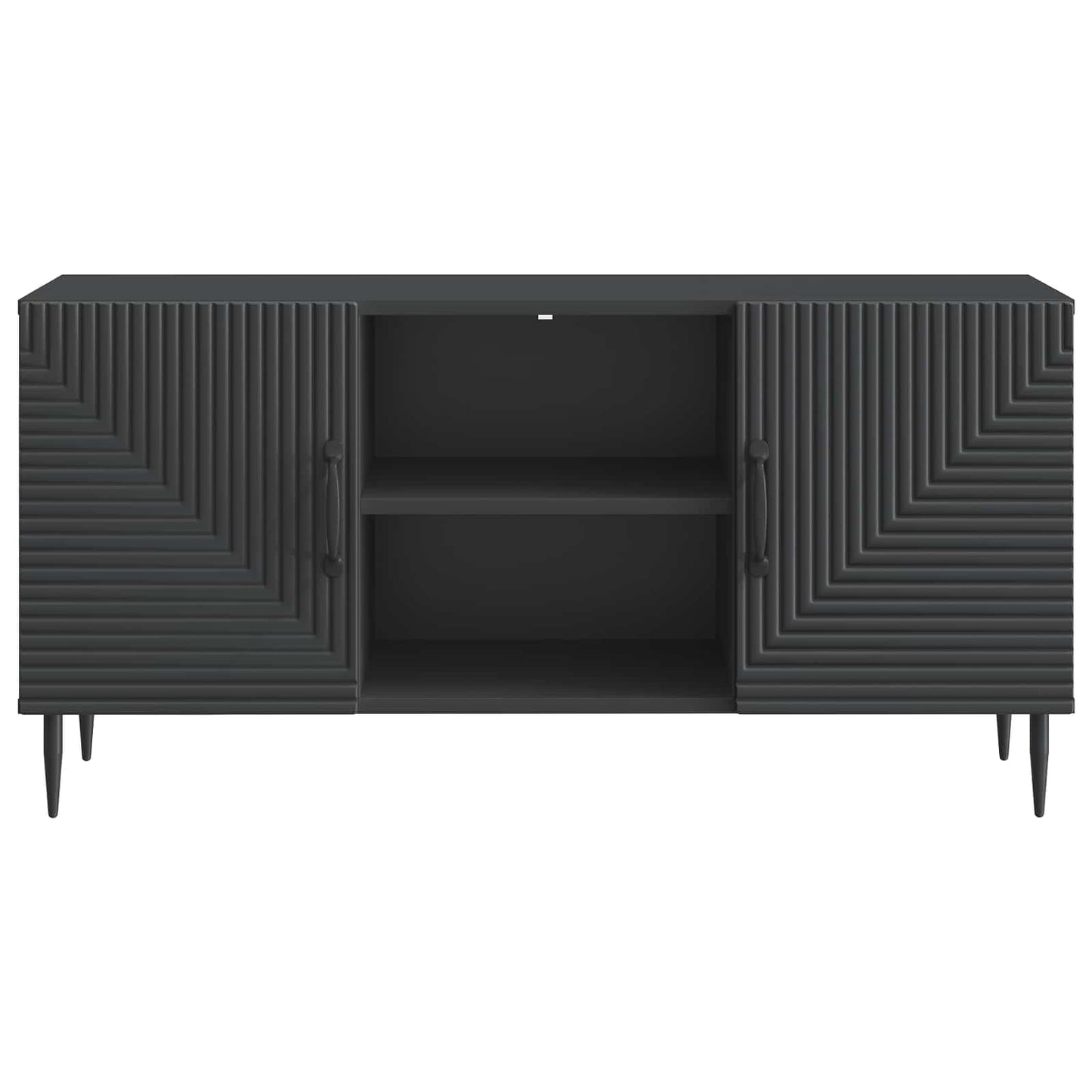 TV-kast Zwart 102 x 34,5 x 50 cm Bewerkt hout