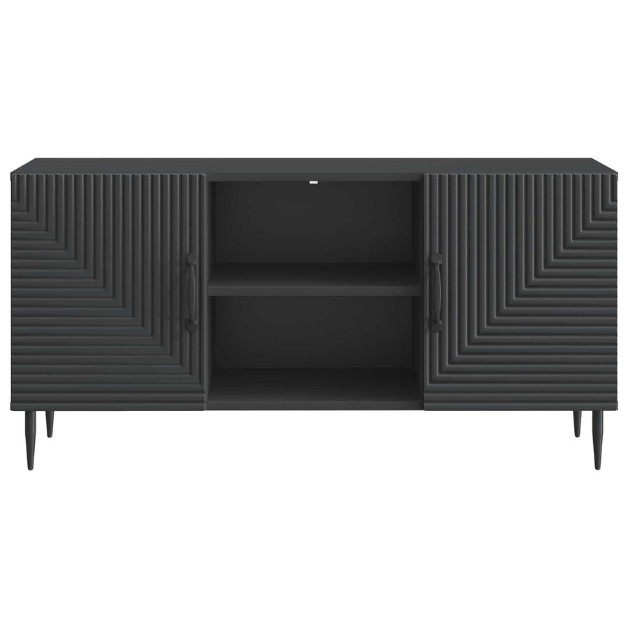 TV-kast Zwart 102 x 34,5 x 50 cm Bewerkt hout
