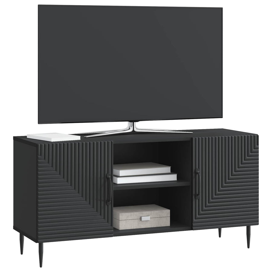 TV-kast Zwart 102 x 34,5 x 50 cm Bewerkt hout