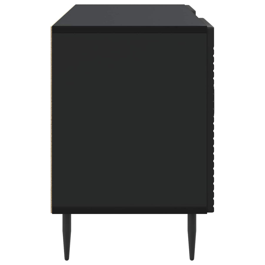 TV-kast Zwart 102 x 34,5 x 50 cm Bewerkt hout