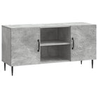 Tv-kast 102x34,5x50 cm betongrijs bewerkt hout