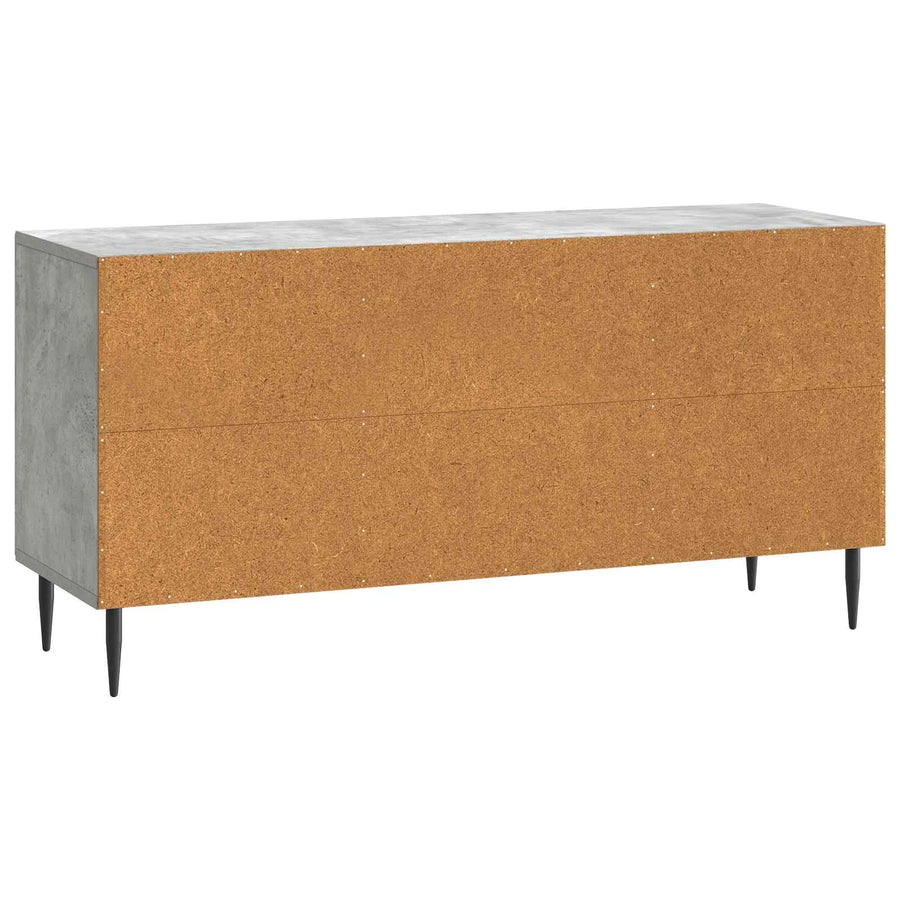 TV-kast Betongrijs 102 x 34,5 x 50 cm Bewerkt hout