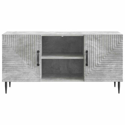 TV-kast Betongrijs 102 x 34,5 x 50 cm Bewerkt hout