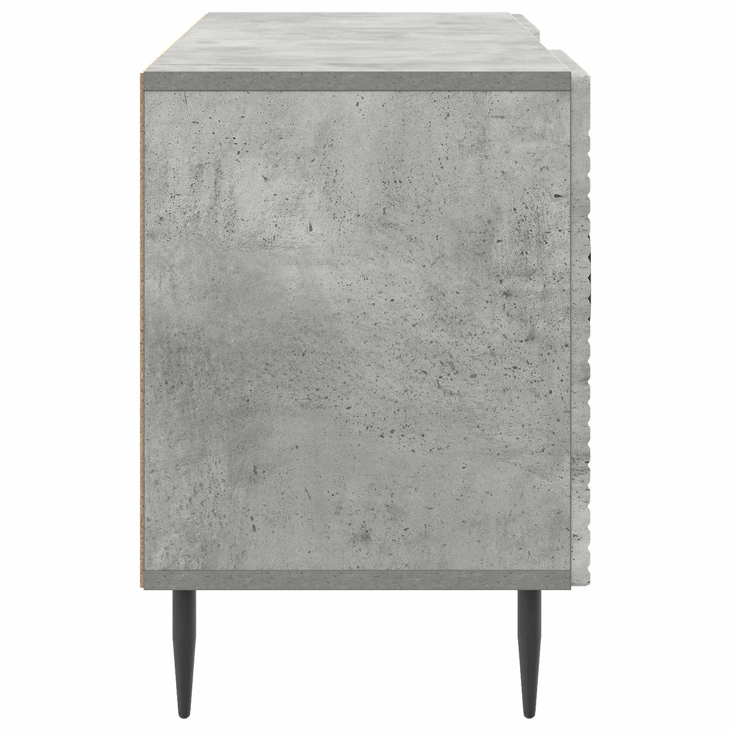 TV-kast Betongrijs 102 x 34,5 x 50 cm Bewerkt hout