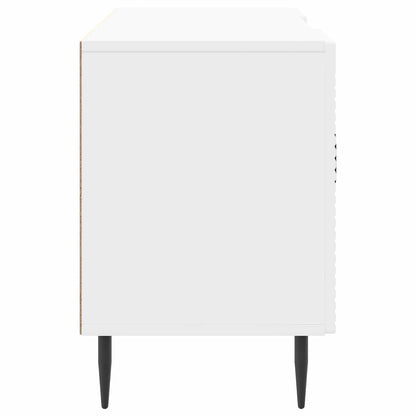 TV-kast Hoogglans Wit 102 x 34,5 x 50 cm Bewerkt hout