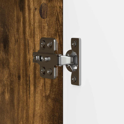 TV-kast Gerookt eiken 102 x 34,5 x 50 cm Bewerkt hout