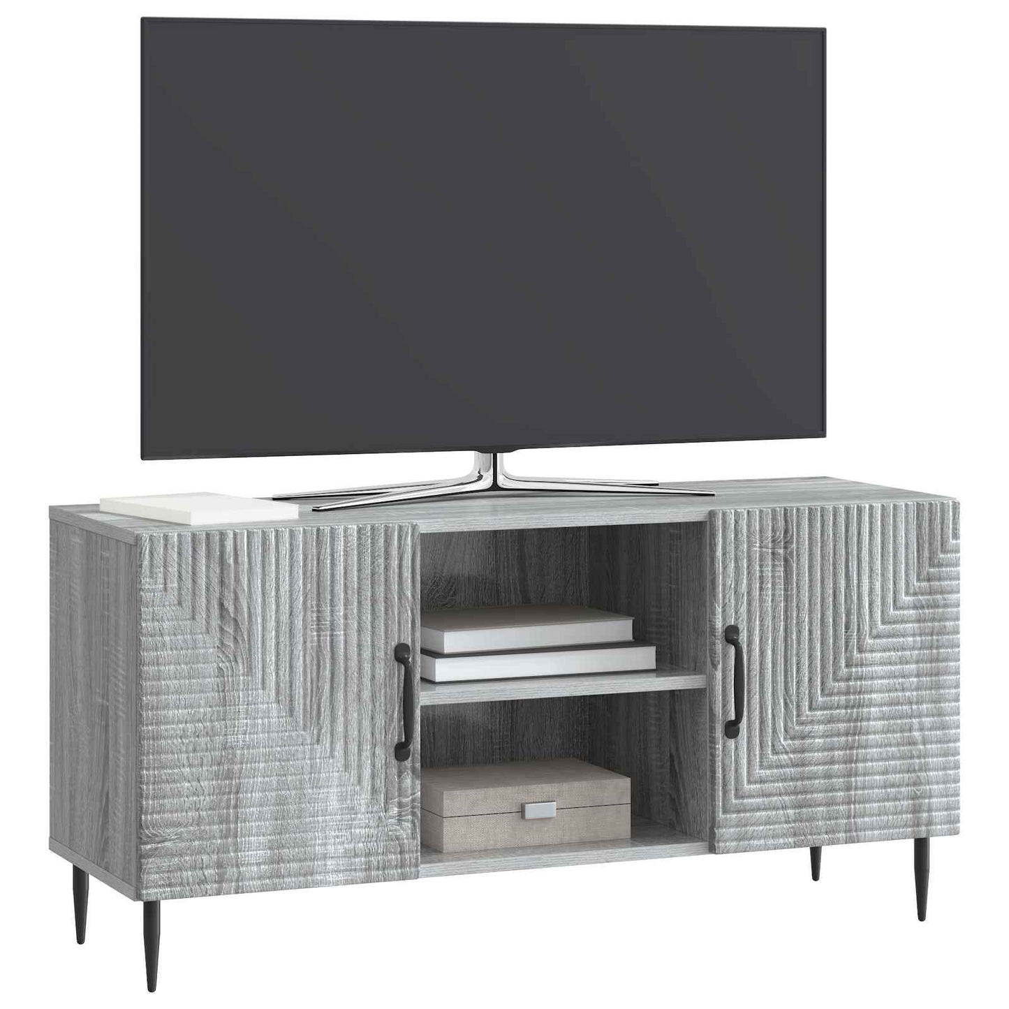 TV-kast Grijs sonoma 102 x 34,5 x 50 cm Bewerkt hout