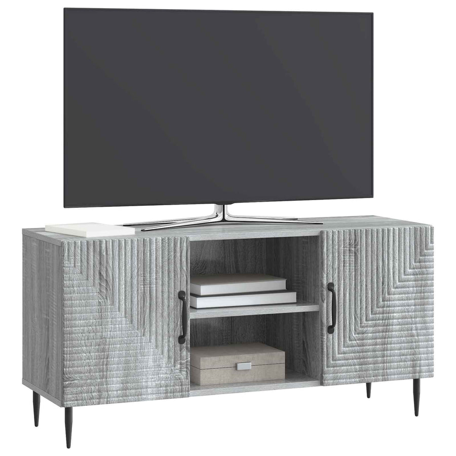 TV-kast Grijs sonoma 102 x 34,5 x 50 cm Bewerkt hout