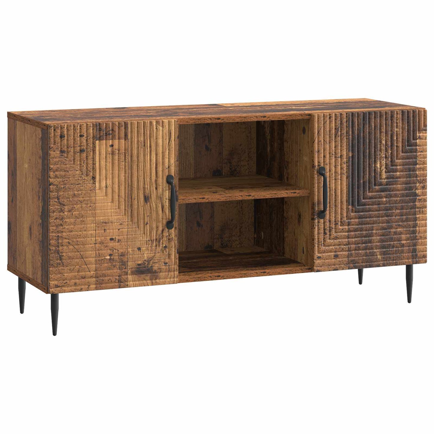 TV-kast Oud hout 102 x 34,5 x 50 cm Bewerkt hout