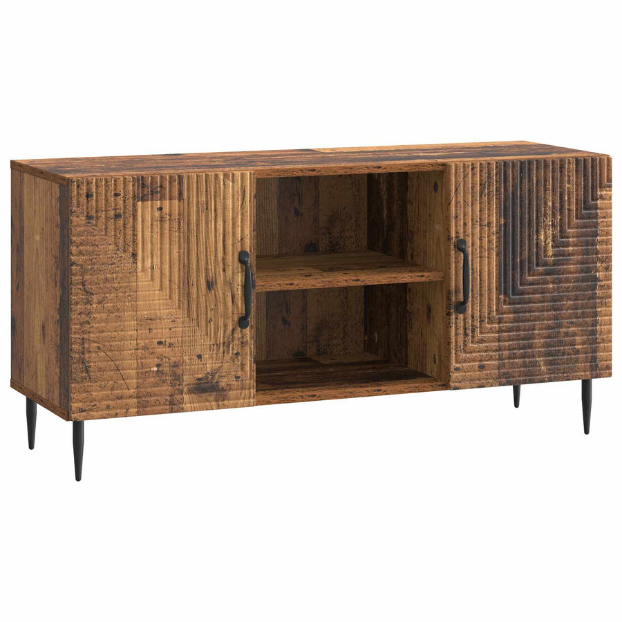 TV-kast Oud hout 102 x 34,5 x 50 cm Bewerkt hout